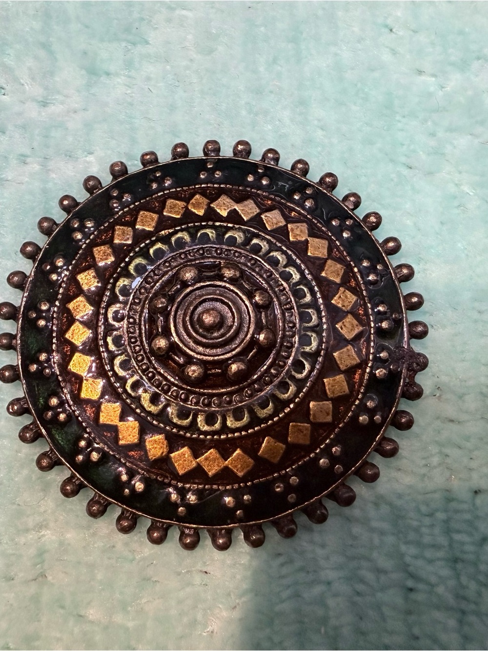 Ornate Ethnic Metal Blazer
Button - Large Statement Shank
Finding